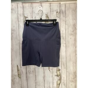 Women’s Hofish Blue Spandex Size M Shorts Side Phone Pockets